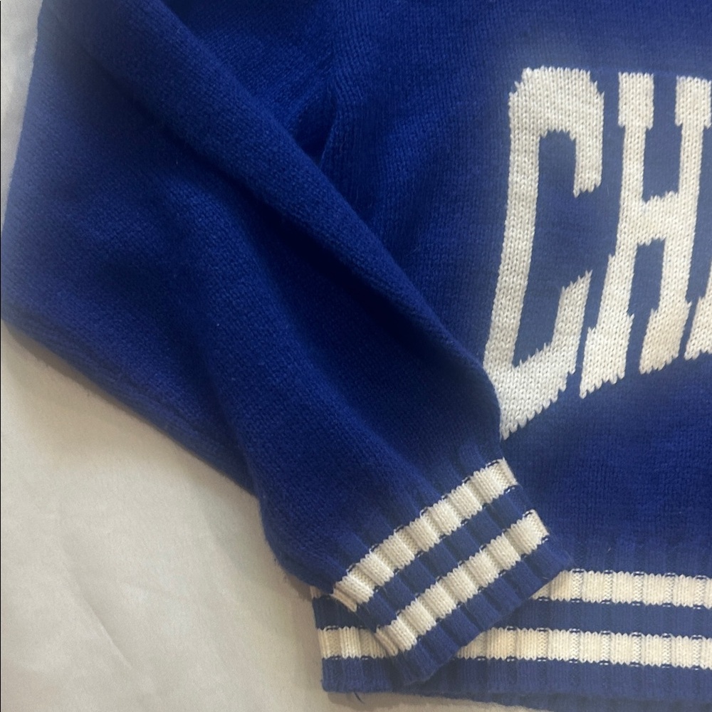 H&M Royal Blue Knit Sweater Chicago size small - Picture 3 of 5